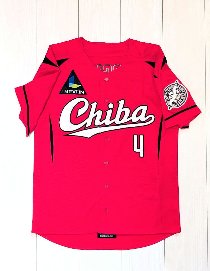 ★美品　千葉ロッテマリーンズChibaユニ 荻野貴司#4 Mサイズ