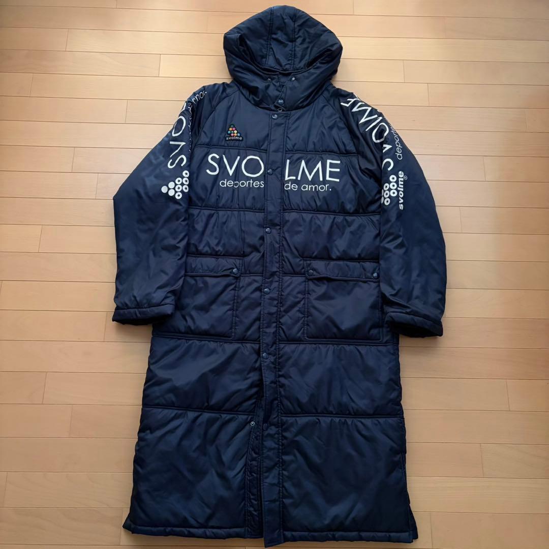 美品 SVOLME スボルメ ベンチコート ネイビー L-XL