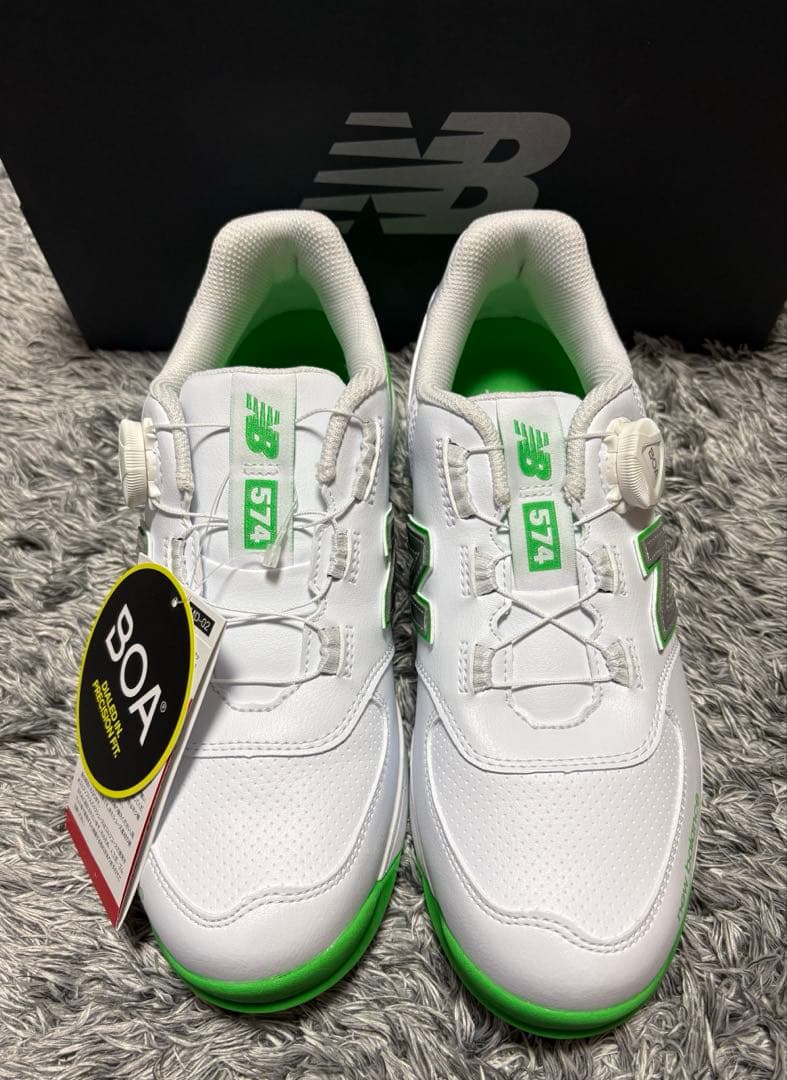 【新品】New Balance 574 ゴルフシューズ グリーン