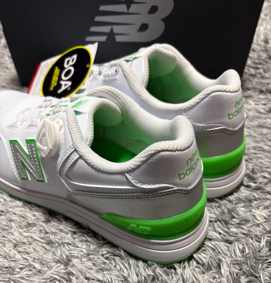 【新品】New Balance 574 ゴルフシューズ グリーン