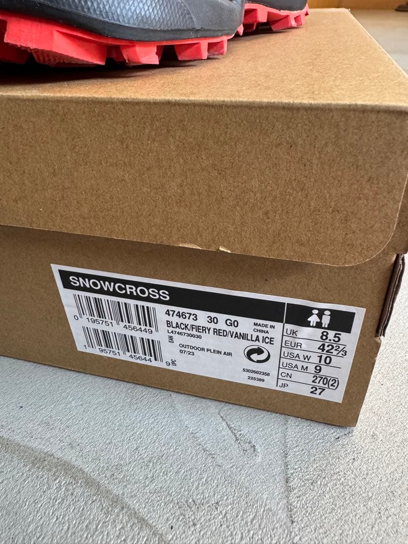 SALOMON CROSS サロモン スノークロス　27cm