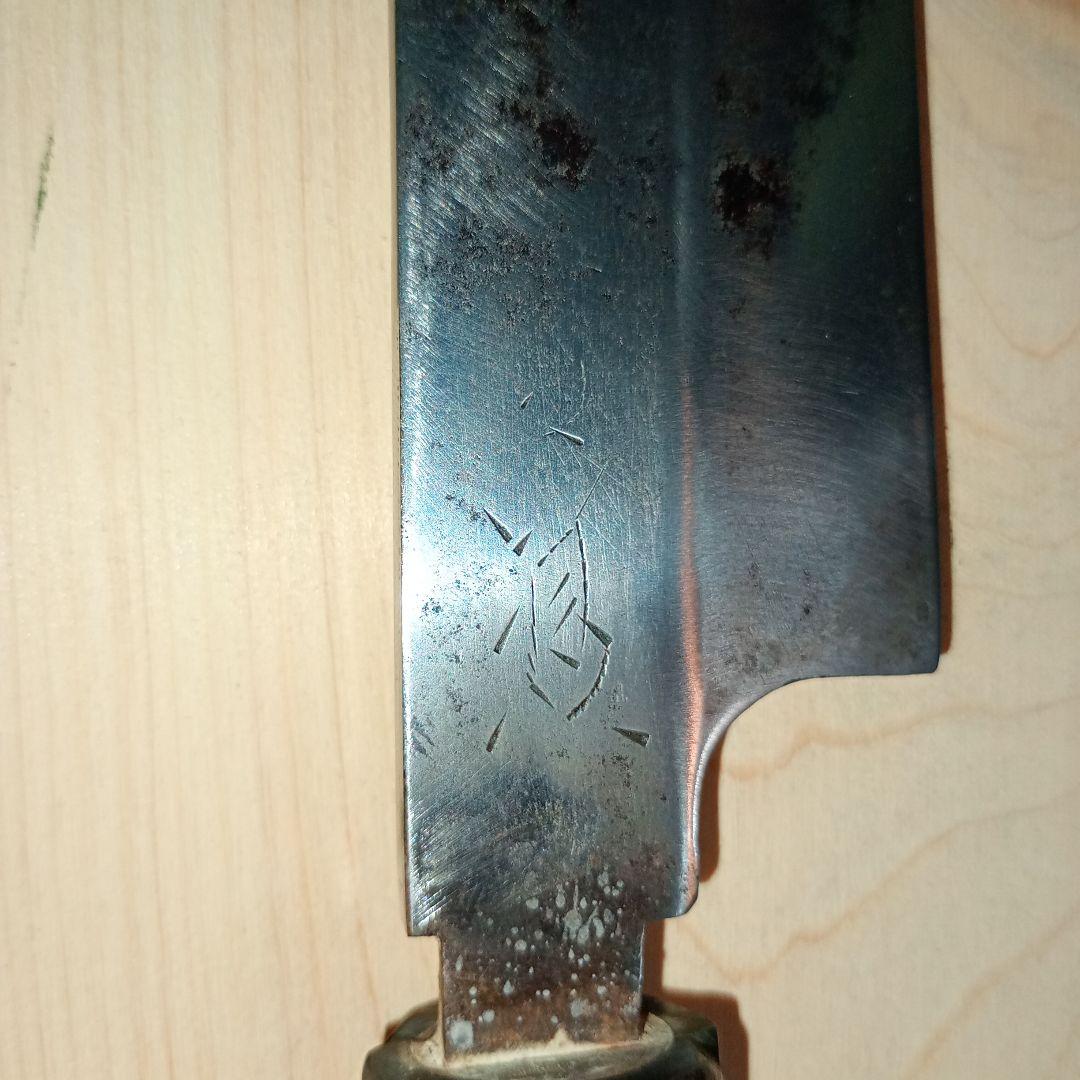 有次　鎌形　薄刃包丁　片刃　全長360mm