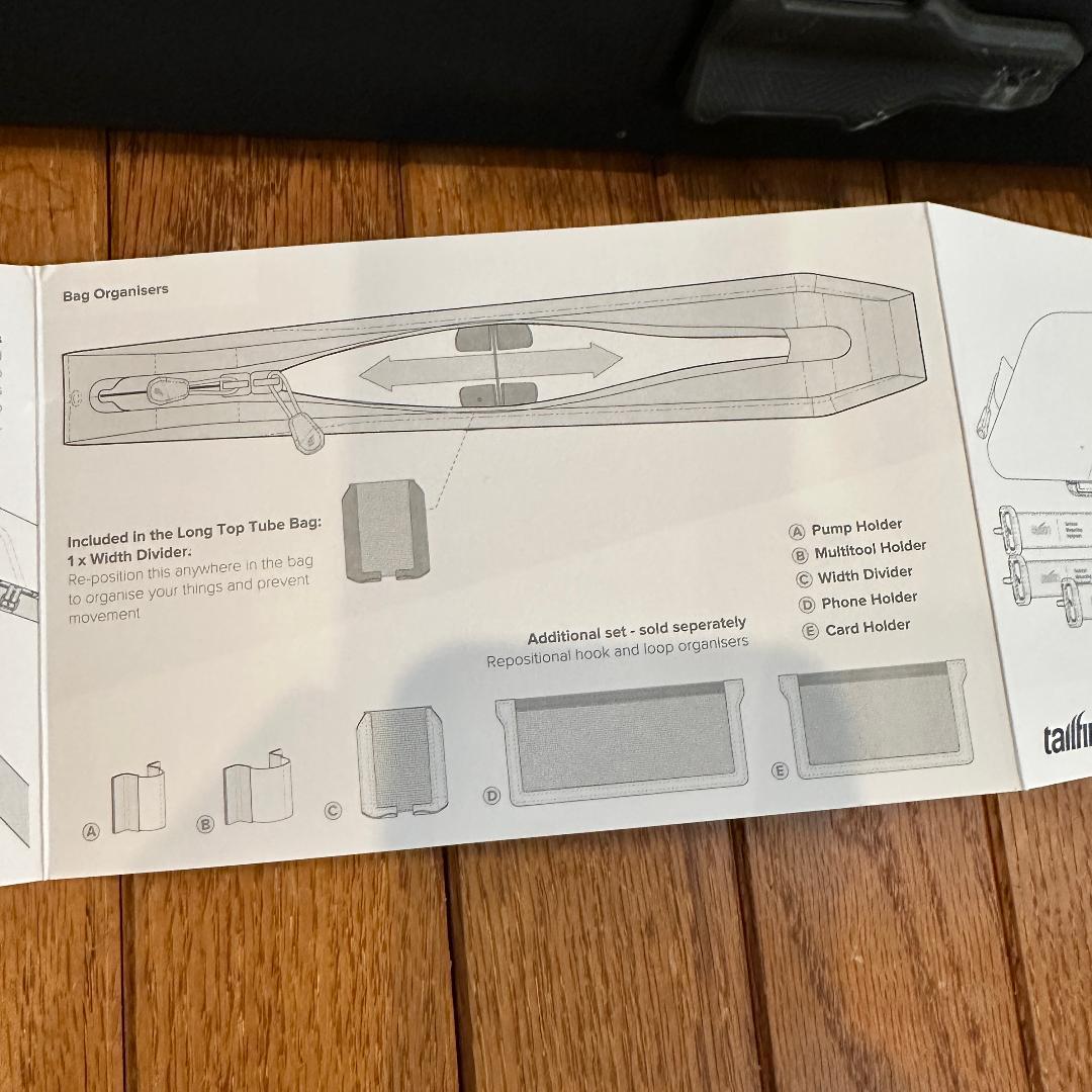 Tailfin ロングトップチューブバッグ 2.2L 美品 付属品完備