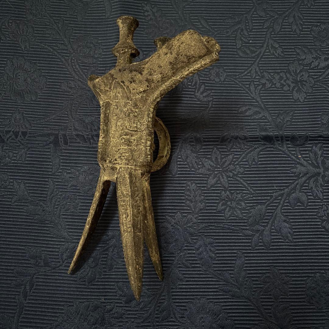 古代中国「爵」青銅器　骨董品