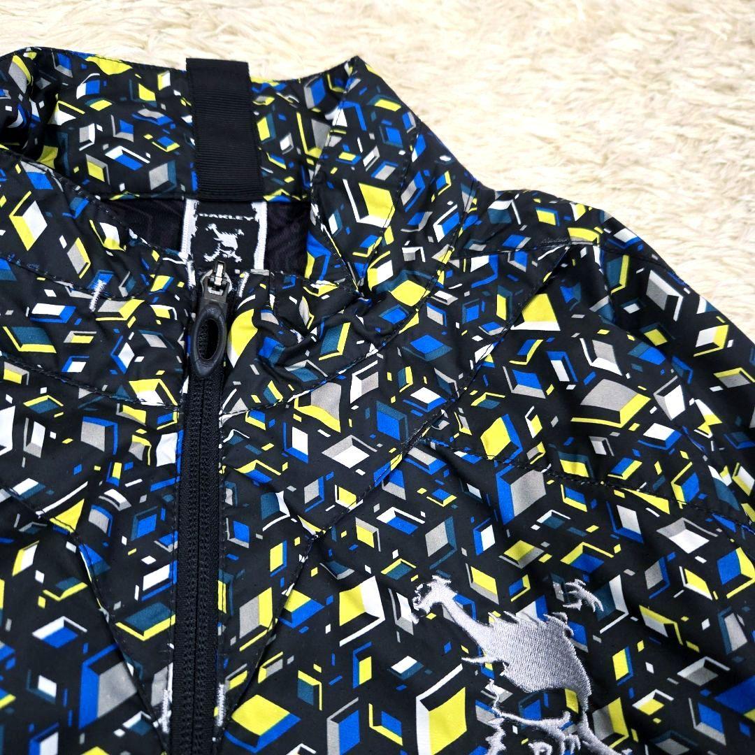 美品 Oakley オークリー◆ゴルフ ジャケット モザイク柄 Lサイズ 防寒