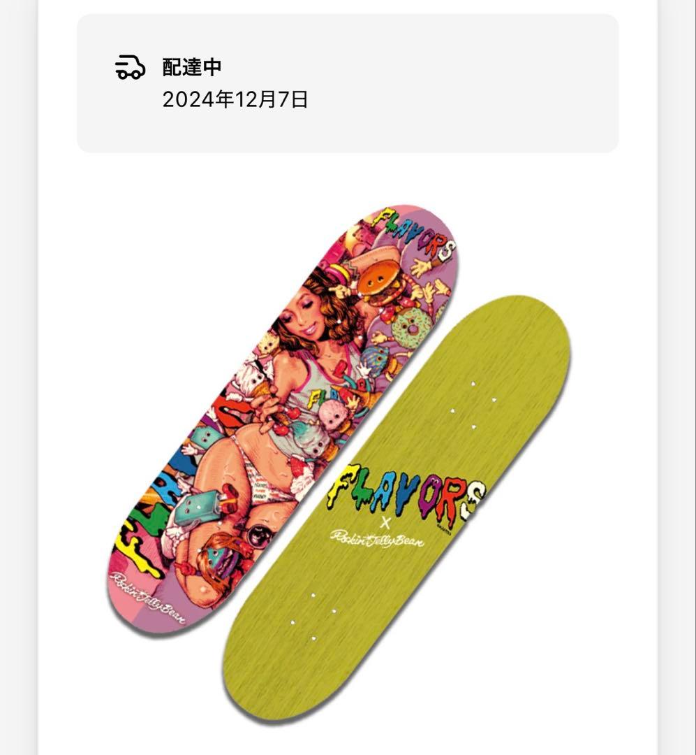 未開封☆FLAVORS x Rockin' Jelly Bean スケボーデッキ