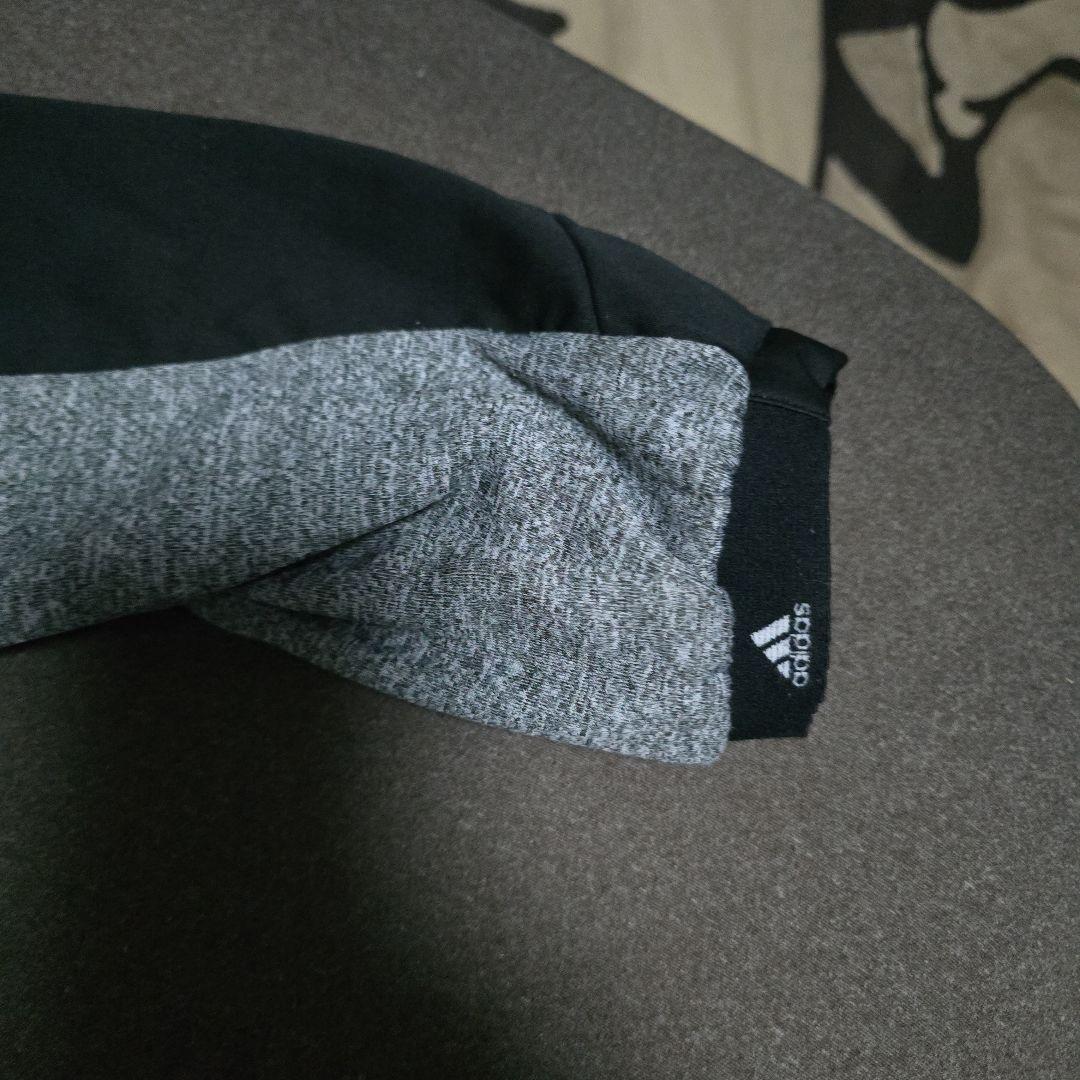 adidas ゴルフダウンジャケット 黒 グレー