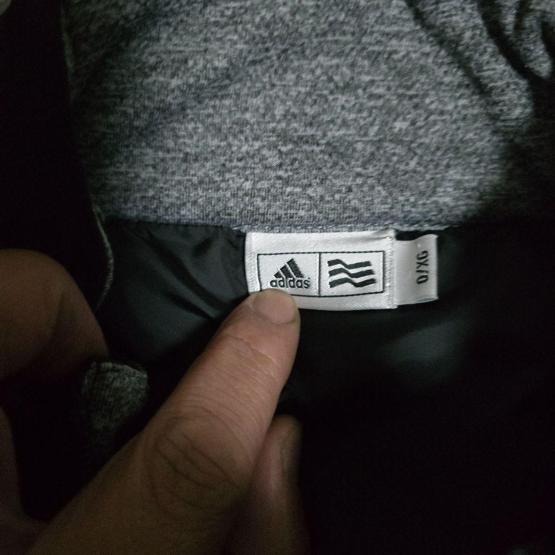 adidas ゴルフダウンジャケット 黒 グレー
