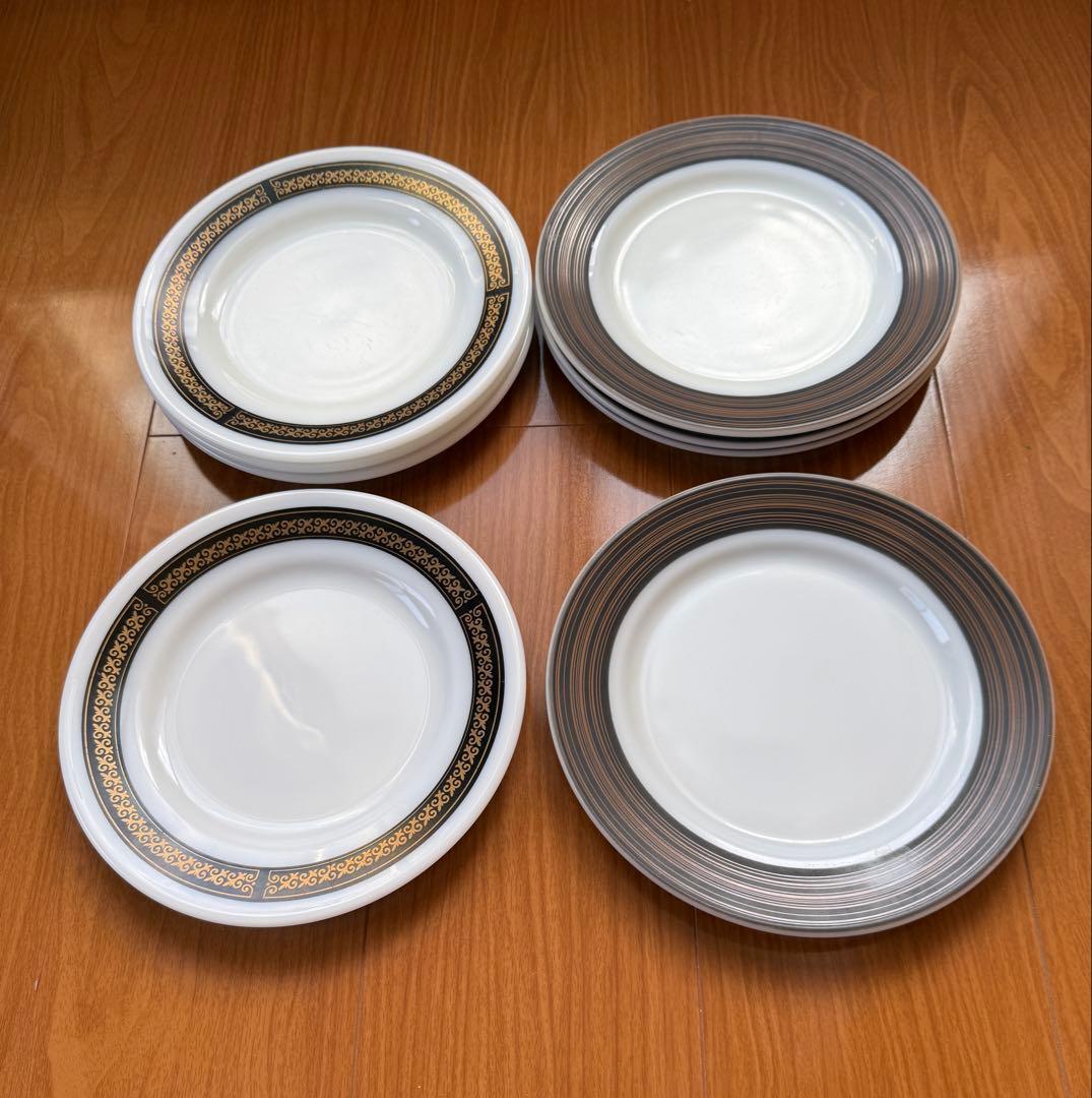 パイレックスPYREXプレート8セット陶器 お皿 輸入品