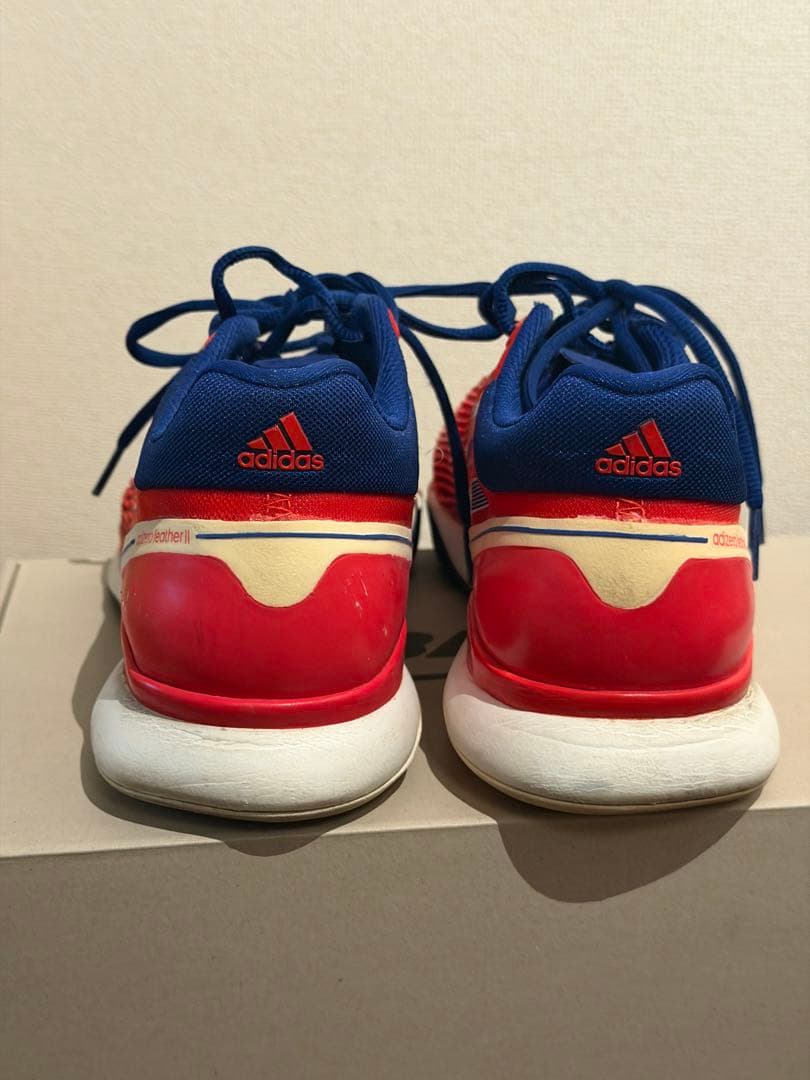 美品adidas adizero featherII アディダス テニスシューズ