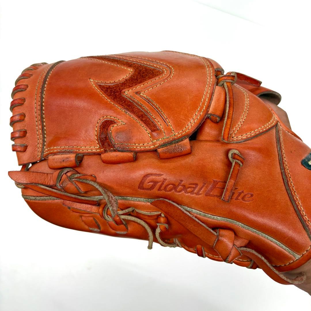 S*i様 Mizuno Global Elite 軟式野球グローブ オレンジ