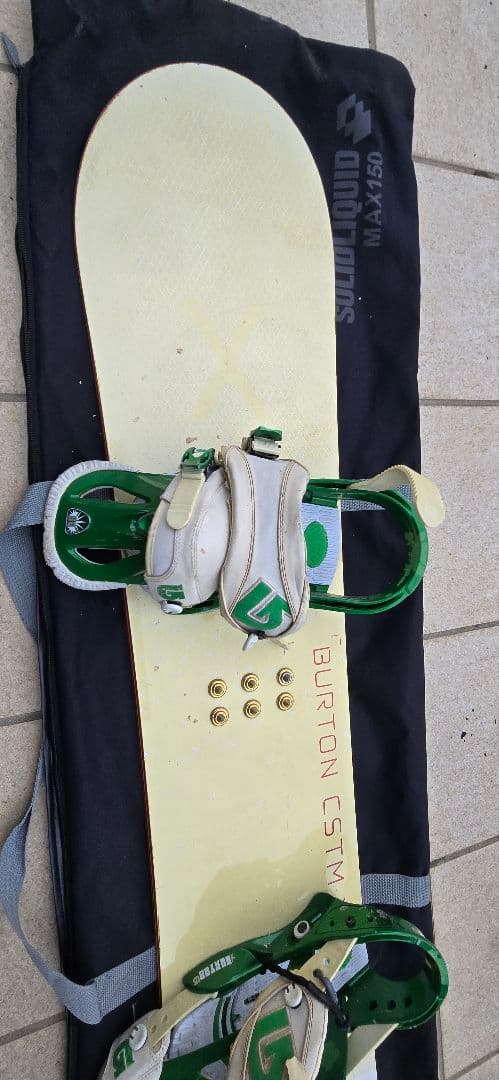 Burton CSTM スノーボード ビンディング付き