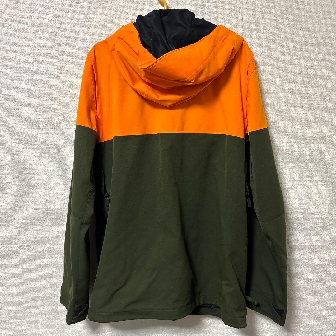 VOLCOM スノーボードウェア/上下セット/ S オレンジ/グリーン