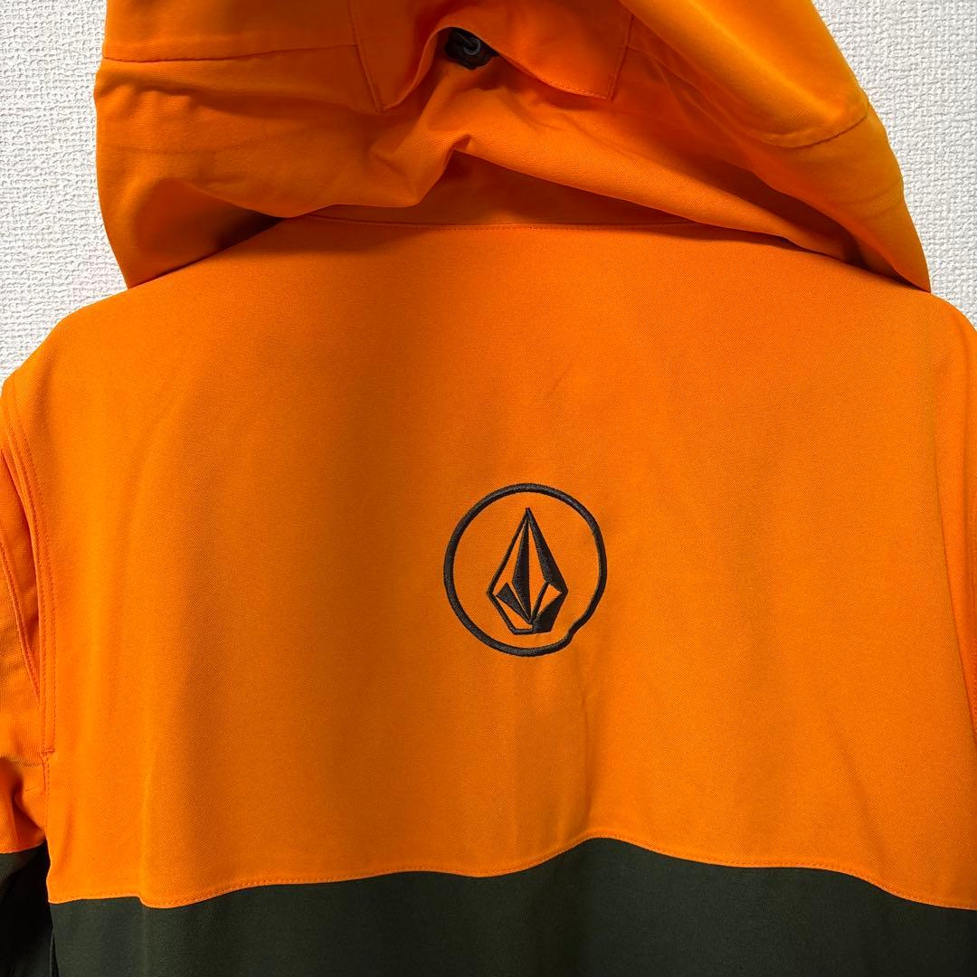 VOLCOM スノーボードウェア/上下セット/ S オレンジ/グリーン
