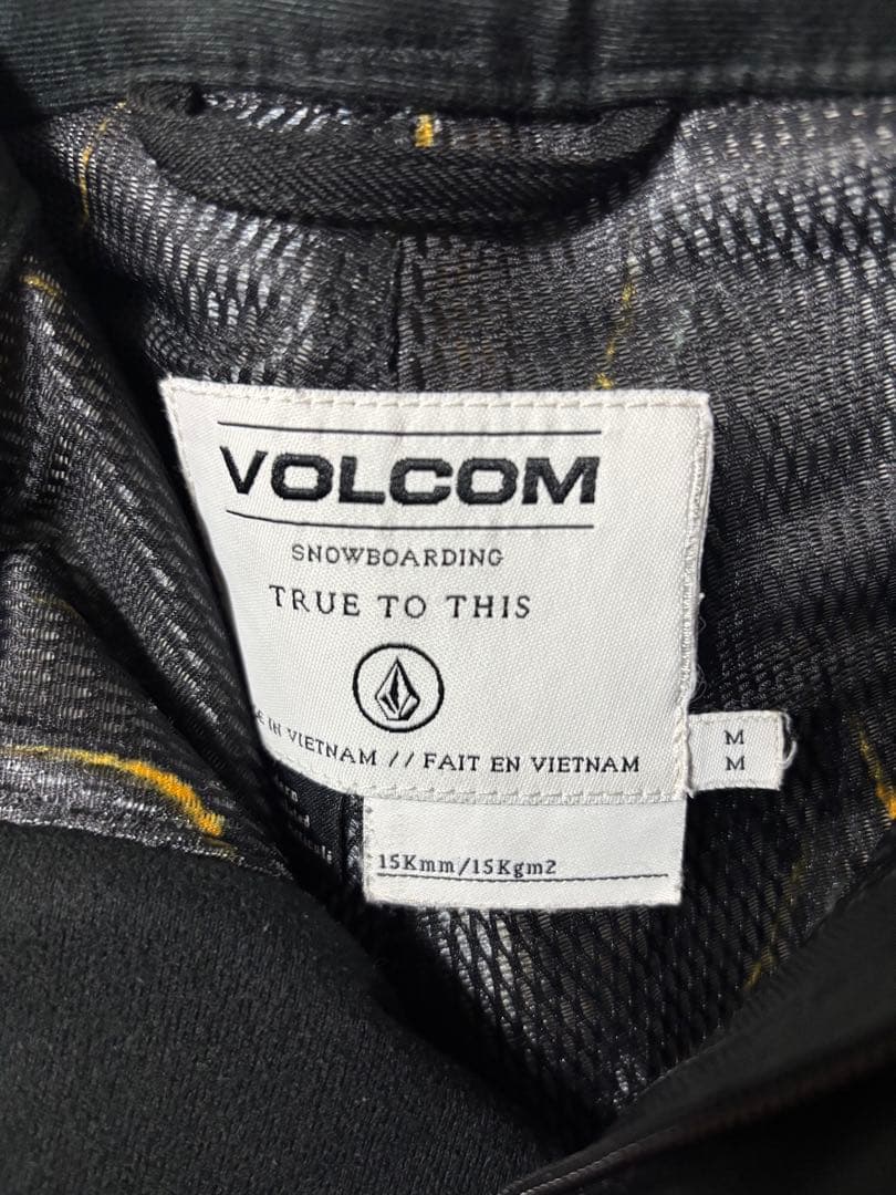 VOLCOM スノーボードウェア/上下セット/ S オレンジ/グリーン