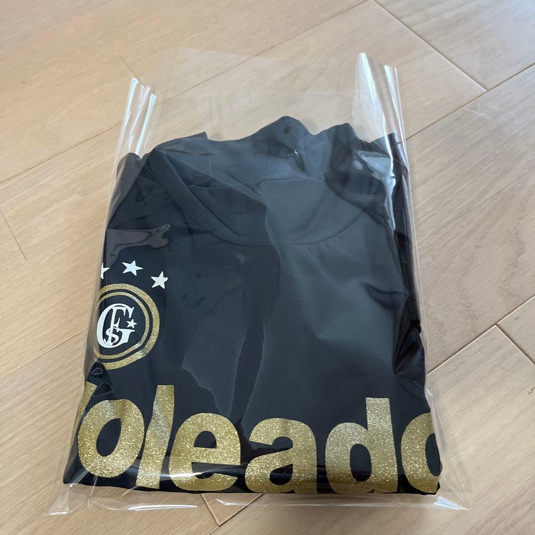 goleador 長袖ウェア 黒 ゴールドロゴ 150