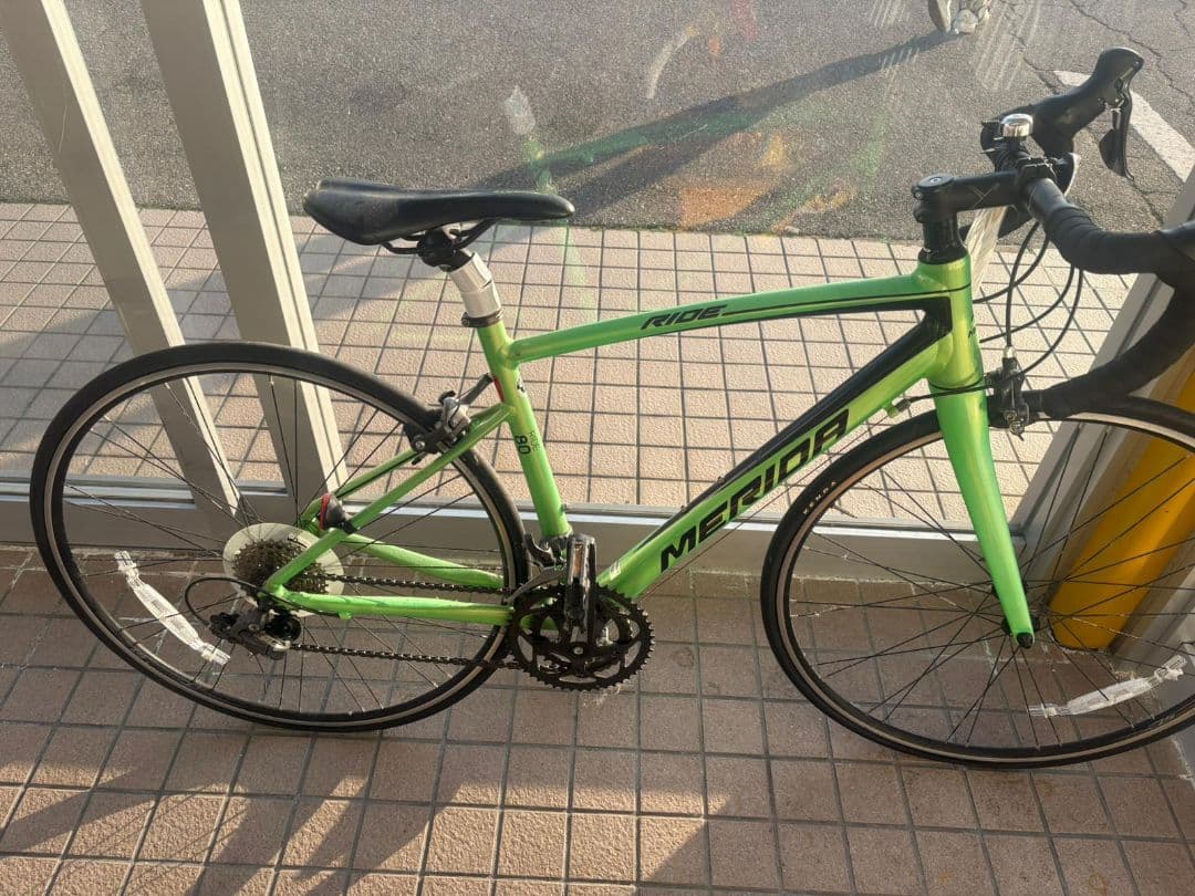 美品 MERIDA RIDE 80 アルミロードバイク グリーン Shimano