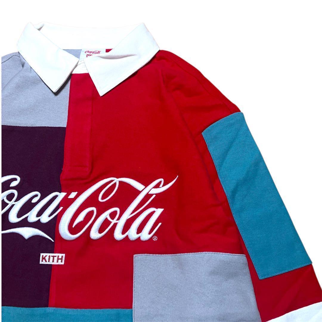 新品・未使用　KITH　長袖シャツ マルチカラー　パッチワーク　XXLサイズ