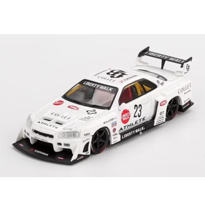 1/64 1セット限定 白&赤黒&黒 LB-ER34 スカイライン (y241)