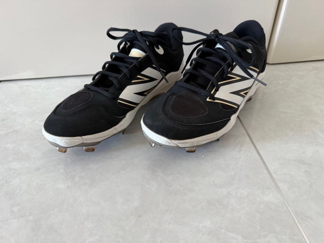New Balance 野球用スパイク ブラック/ホワイト 25.5cm