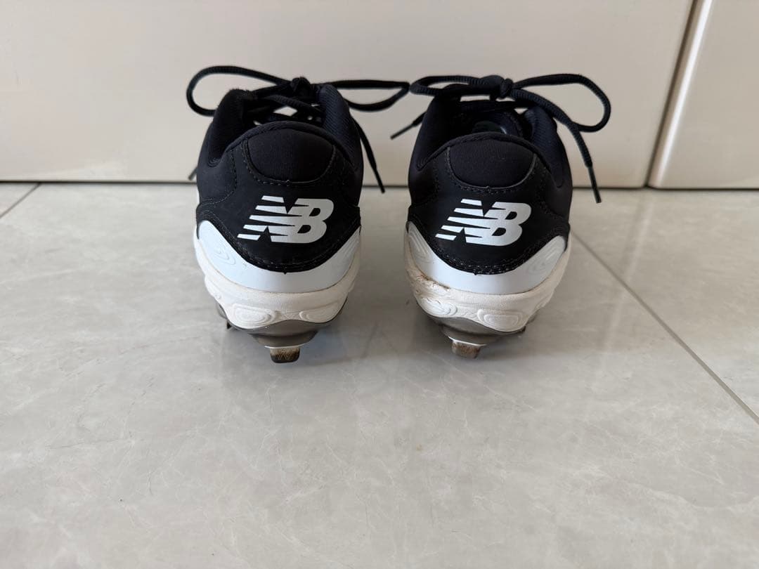 New Balance 野球用スパイク ブラック/ホワイト 25.5cm