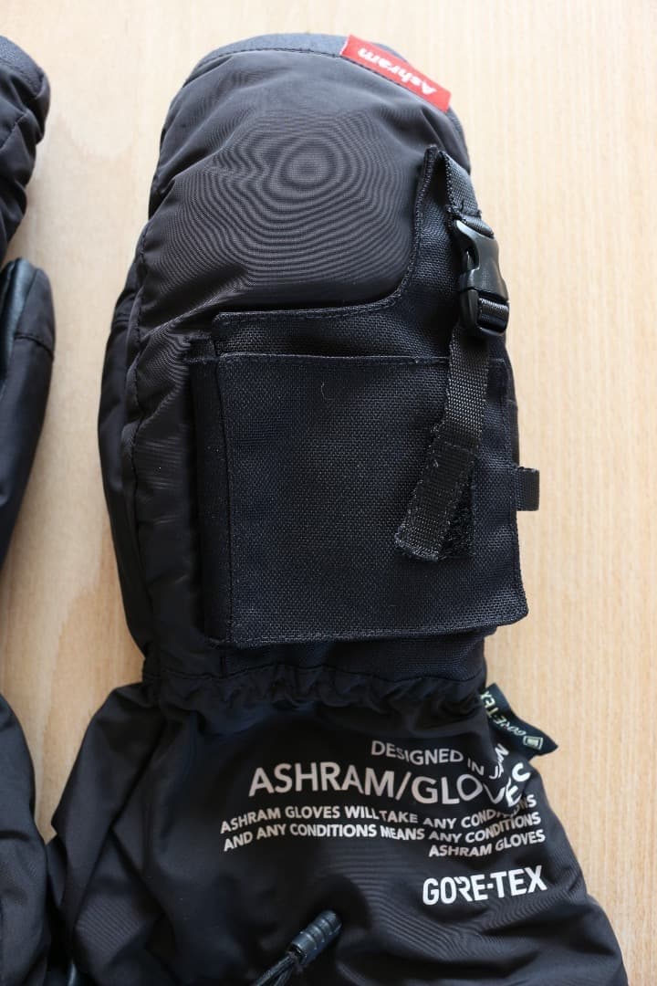 ASHRAM アシュラム スノーボード ミトン グローブ 手袋 ゴアテックス 黒