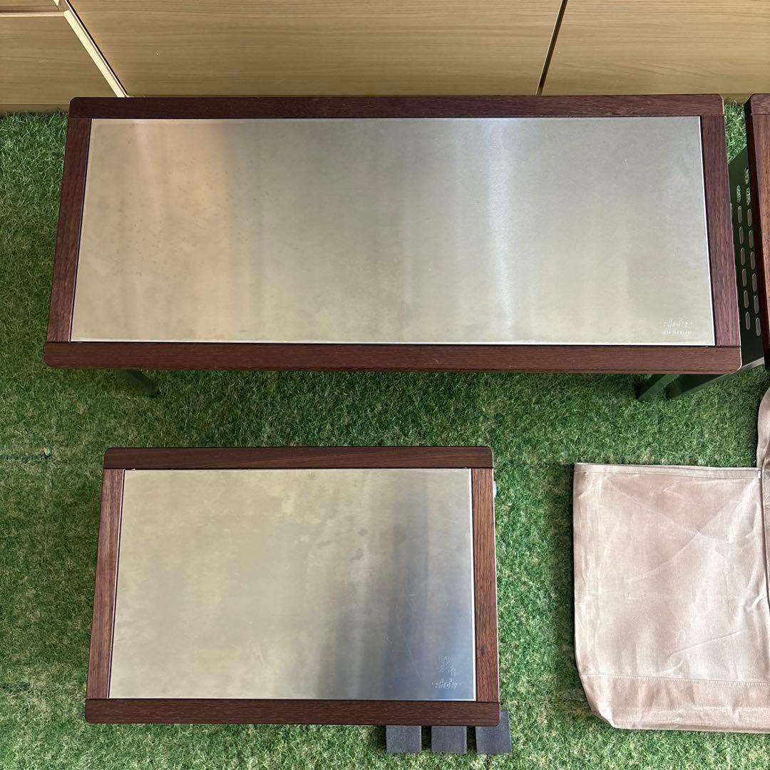 4個セット【笑's】焚き火調理台 700と450ローテーブル【美品】