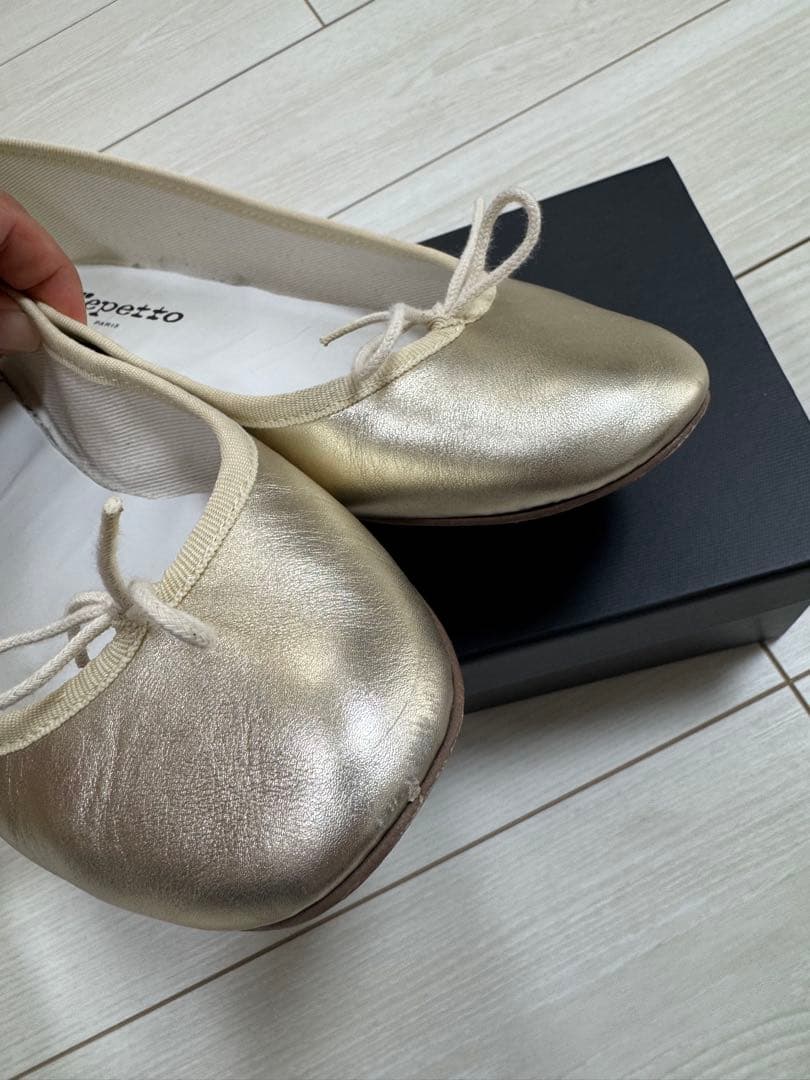repetto ブラック バレエシューズ 38