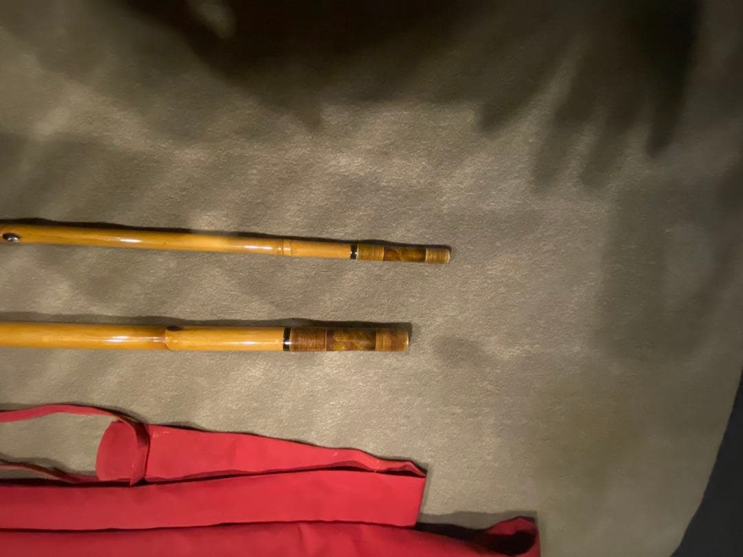 竿春工房　宗春　竿掛け　たもの柄