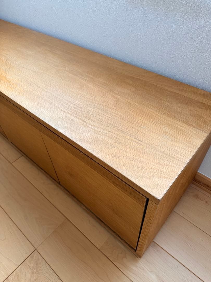 【送料込】廃盤商品 無印良品 スタッキングキャビネットB オーク テレビボード