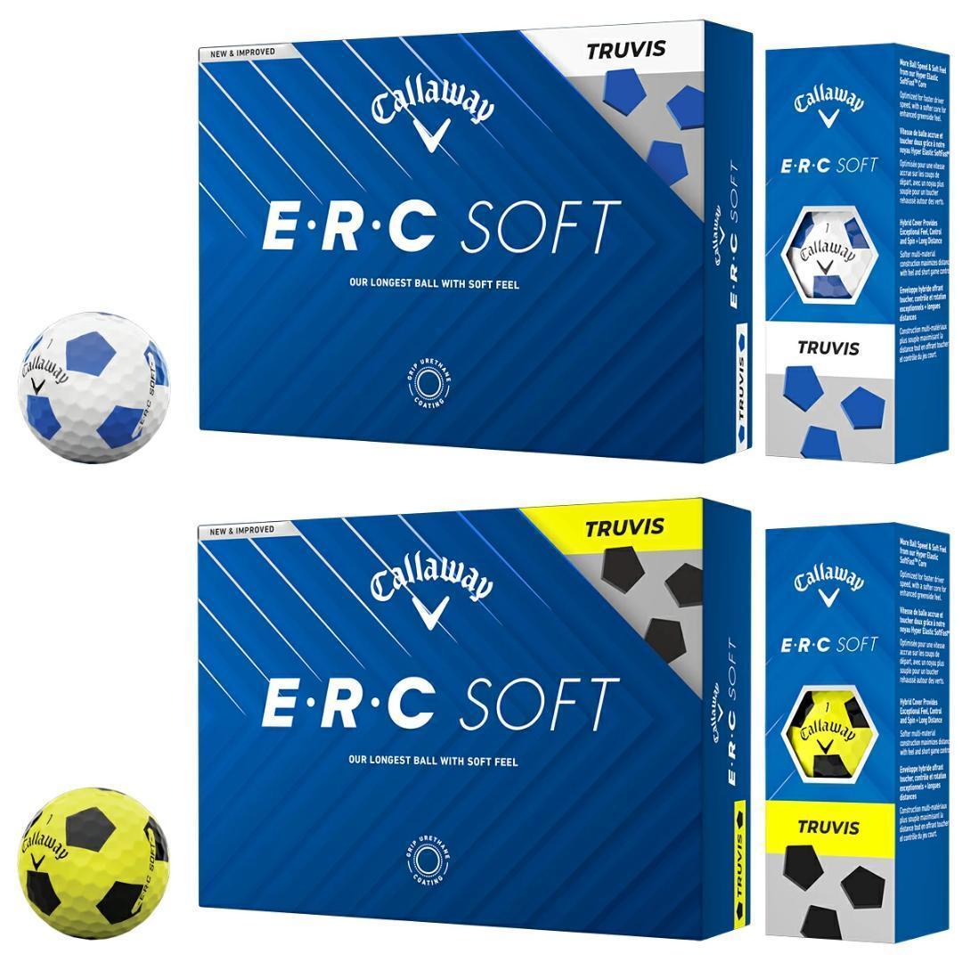 新品 キャロウェイ ERC SOFT ゴルフボール TRUVIS ブルー