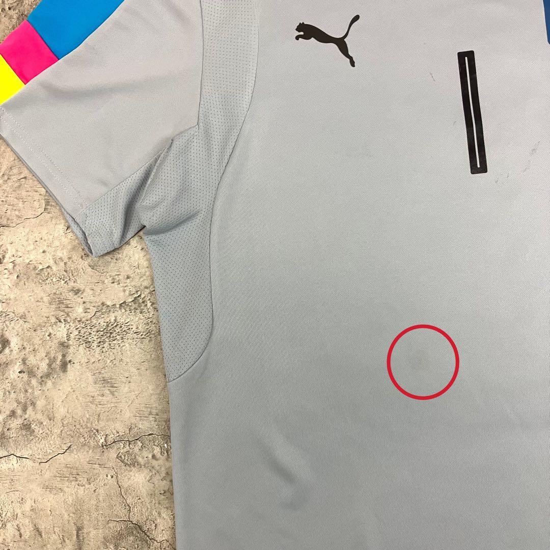 PUMA サッカーイタリア代表 ブッフォン #1 GKシャツ 古着 水色 XL