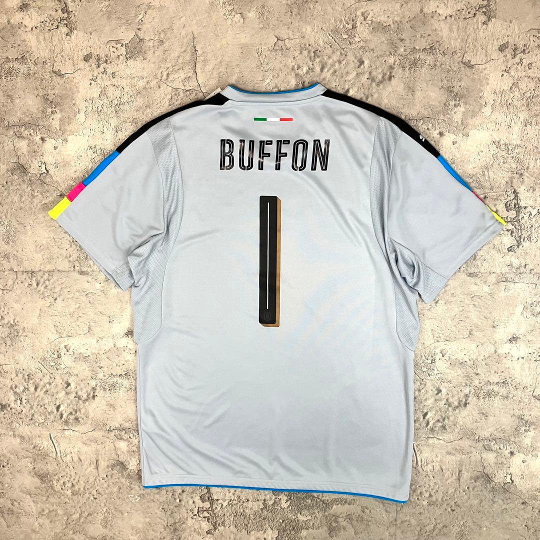 PUMA サッカーイタリア代表 ブッフォン #1 GKシャツ 古着 水色 XL