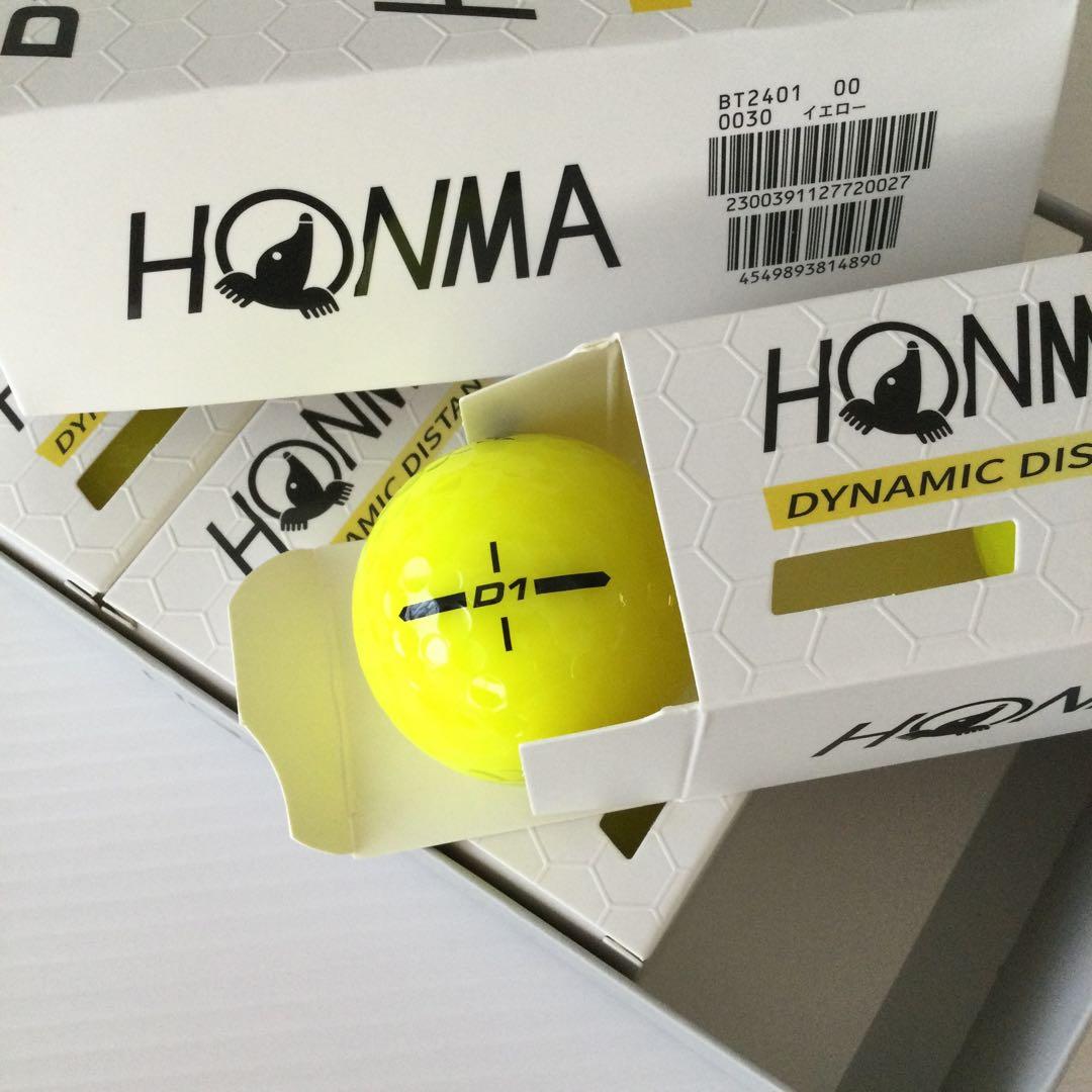 本間ゴルフ　ホンマ　HONMA D1 4ダース　イエロー