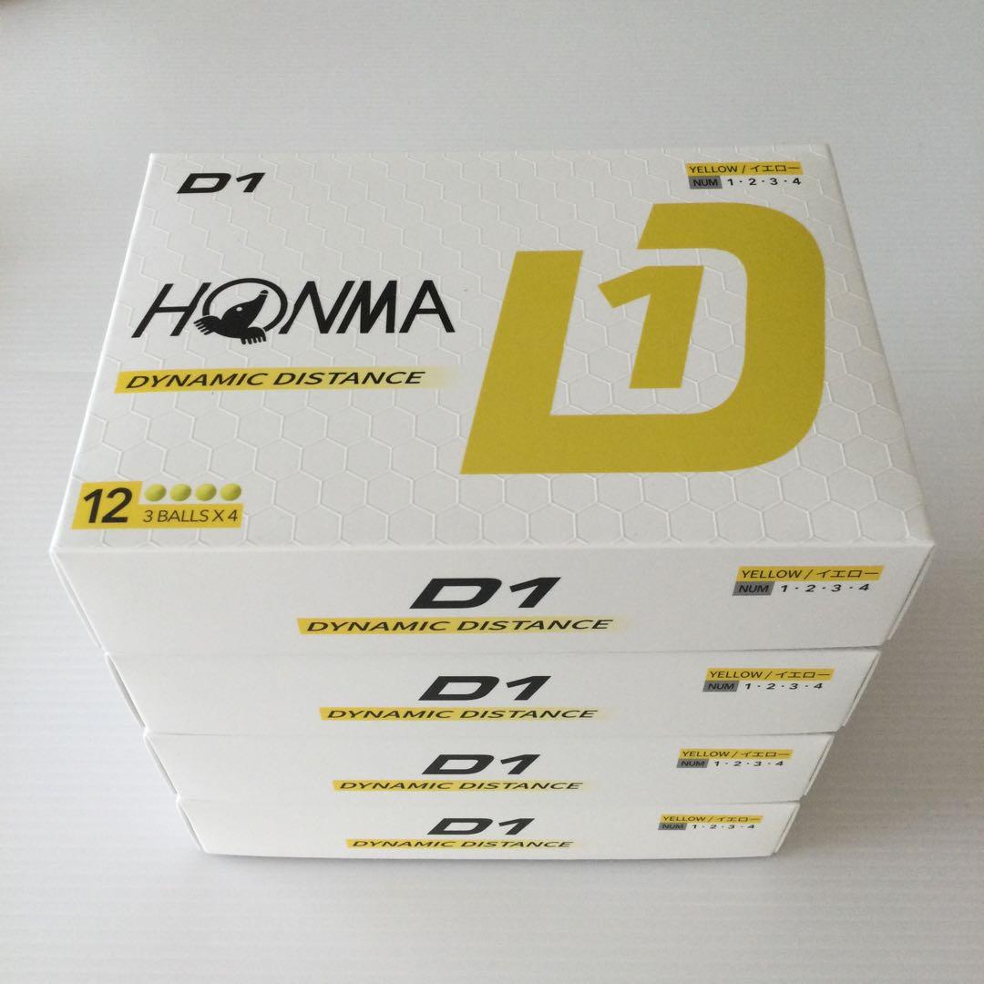 本間ゴルフ　ホンマ　HONMA D1 4ダース　イエロー