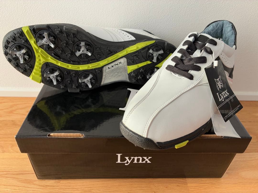【新品】 27.0cm LYNX(リンクス) ゴルフシューズ LXSH-7568