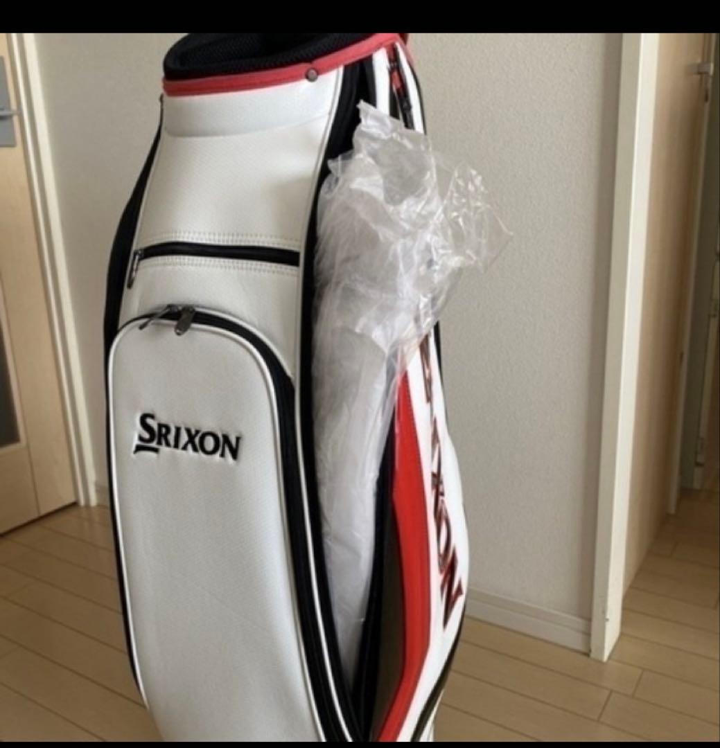 Srixon キャディバッグ ホワイト/レッド
