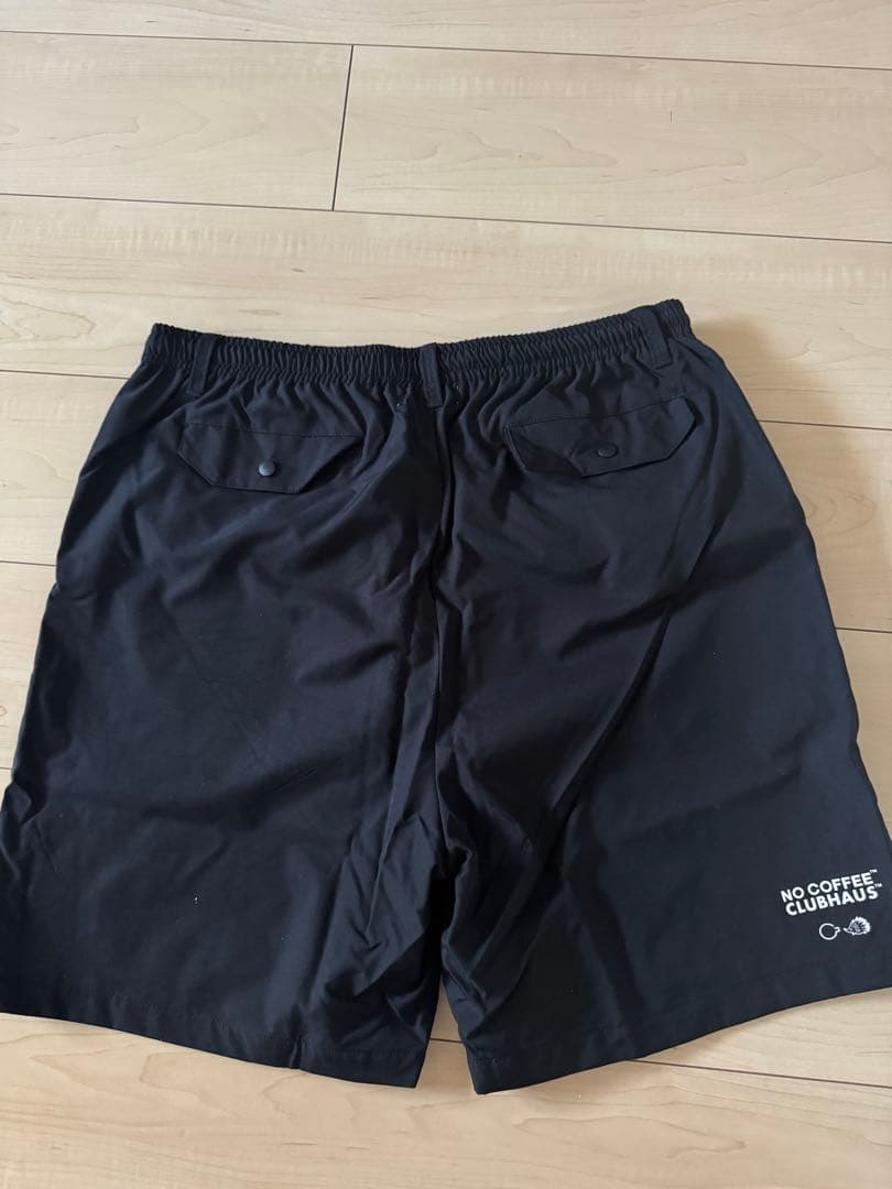 NO Coffee × Clubhaus Short Pants Black L