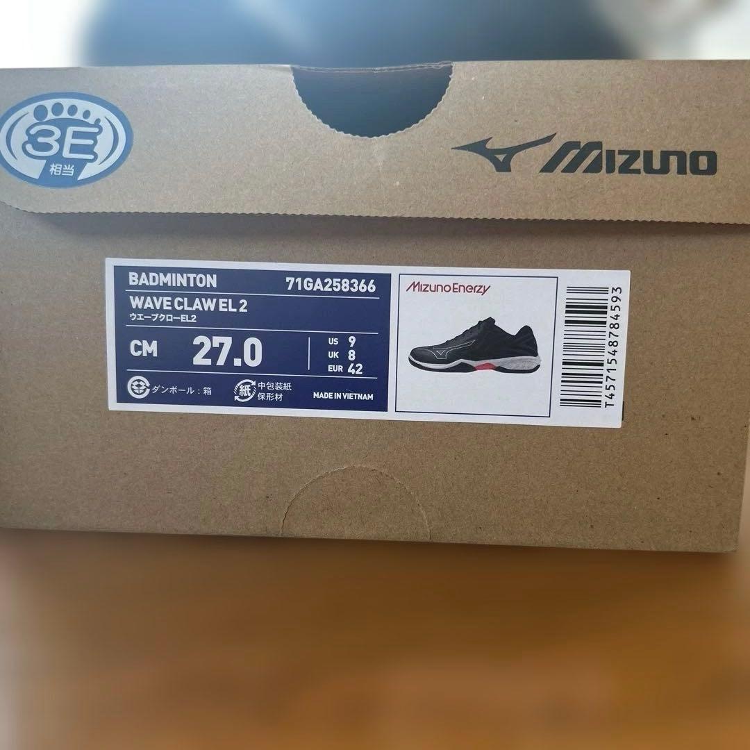 MIZUNO WAVE CLAW EL2 27.0 バドミントンシューズ