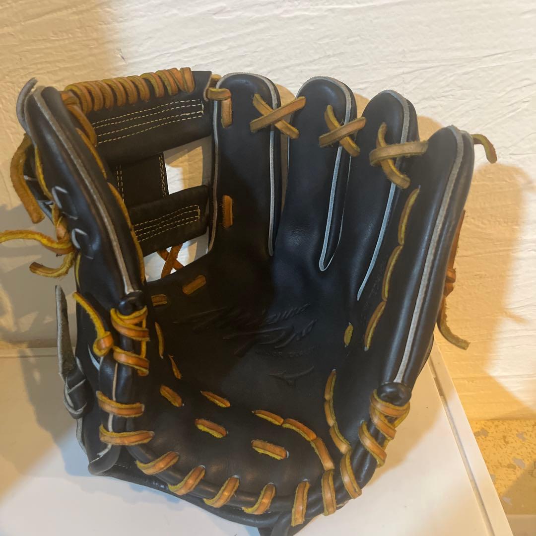 Mizuno 硬式グローブ プロモデル 黒金