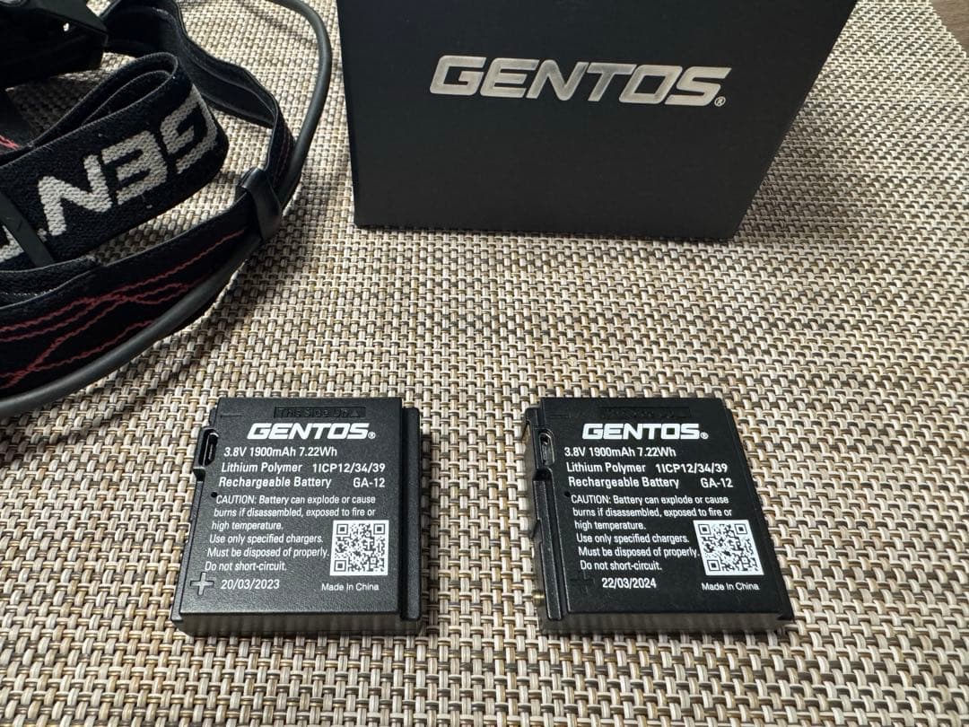 GENTOS GH-110RG バッテリー2個付き