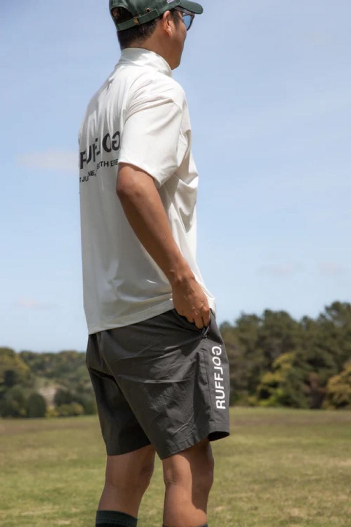 RUFFLOG NYLON STRETCH SHORTS サイズL グレー