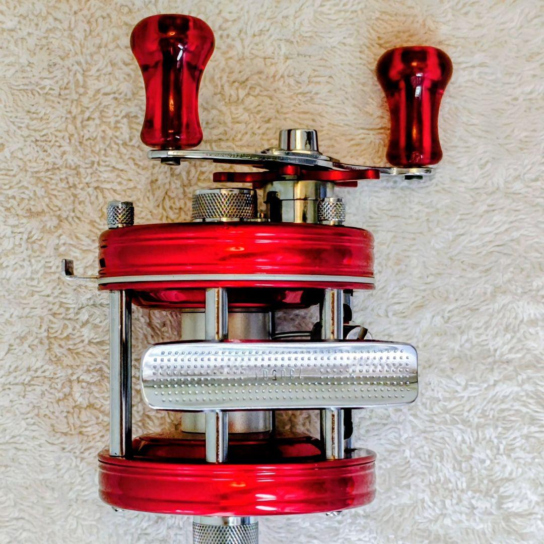 ABU Ambassadeur 5000 Red BigA パワハン 皮ケース付