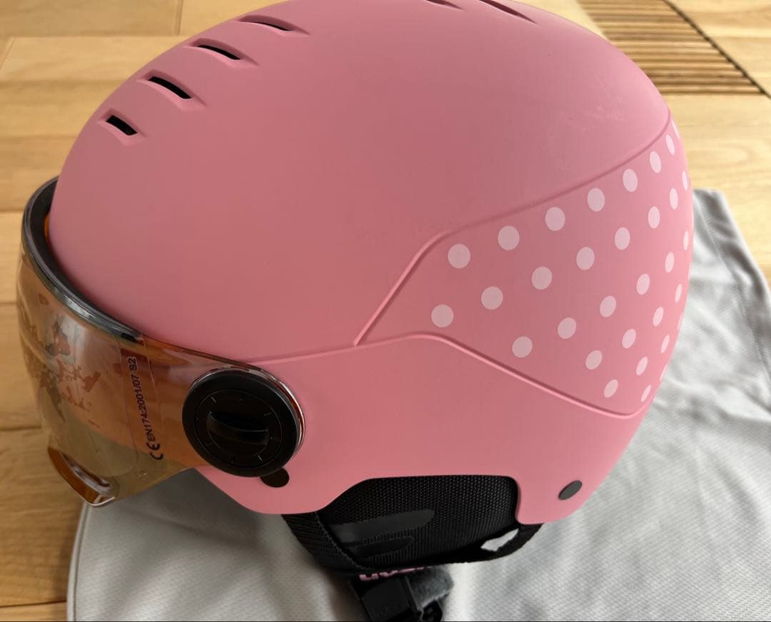 uvex ウベックス スキースノーボードバイザーヘルメット 54-58cmピンク