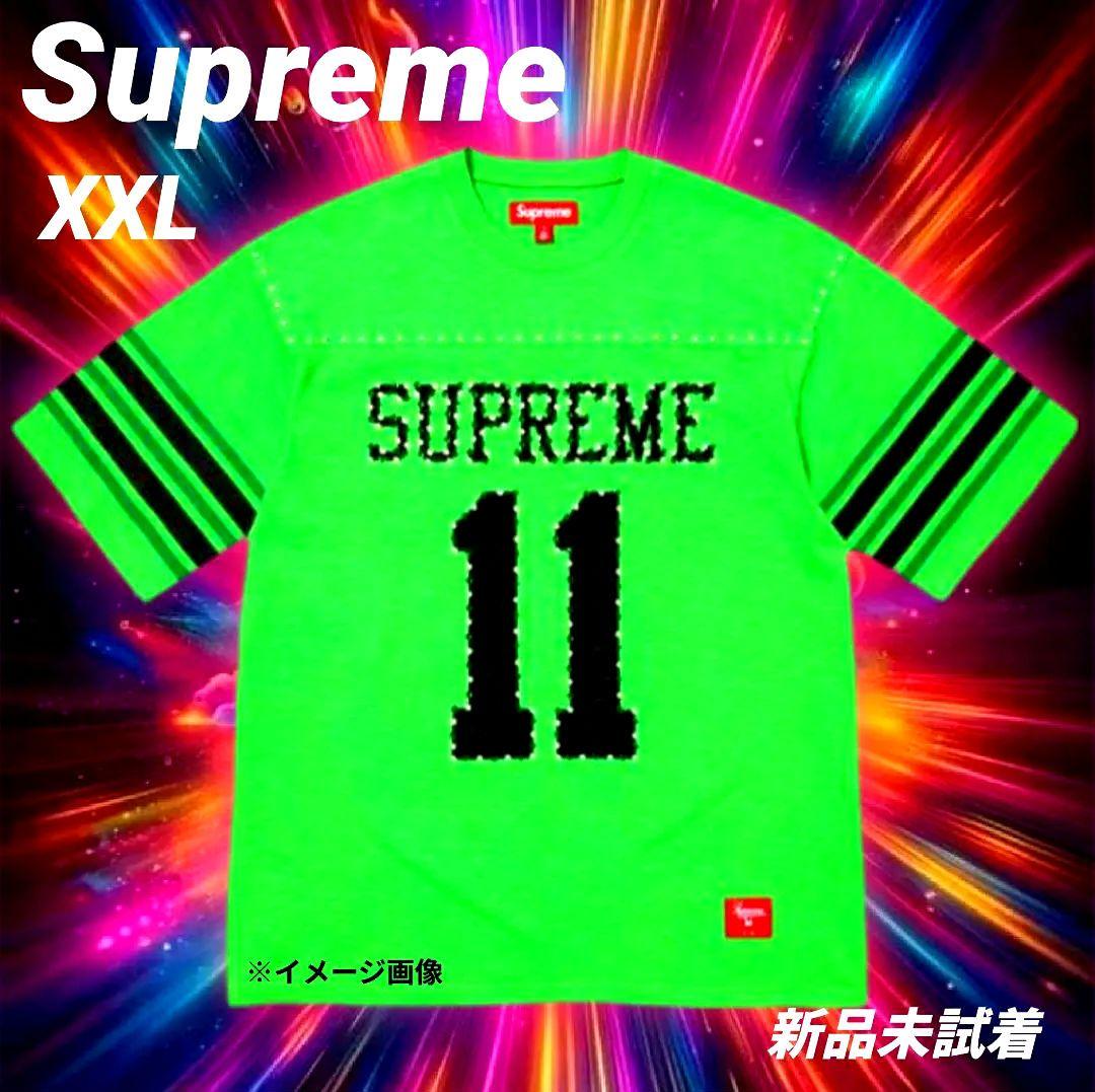 ⭕シュプリーム スタディッド フットボールシャツ グリーン XXL新品未試着