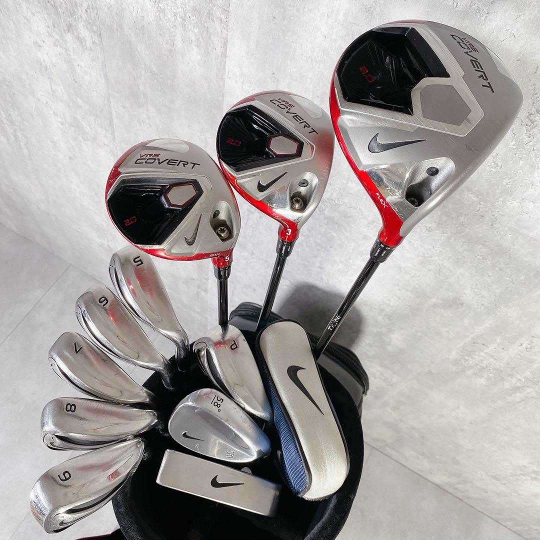 V920 NIKE ゴルフクラブ メンズ フルセット VRS COVERT 黒赤