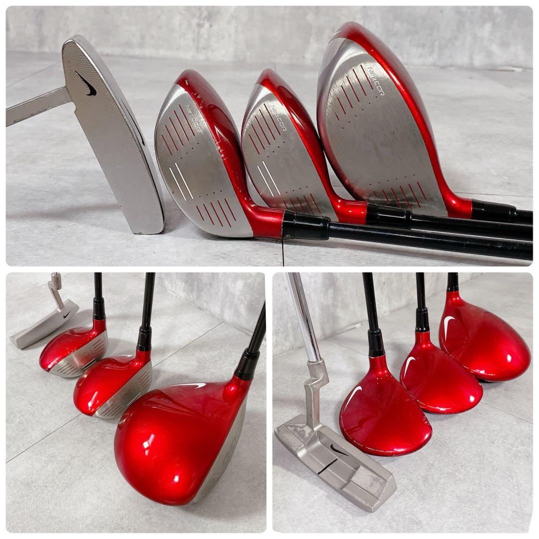 V920 NIKE ゴルフクラブ メンズ フルセット VRS COVERT 黒赤