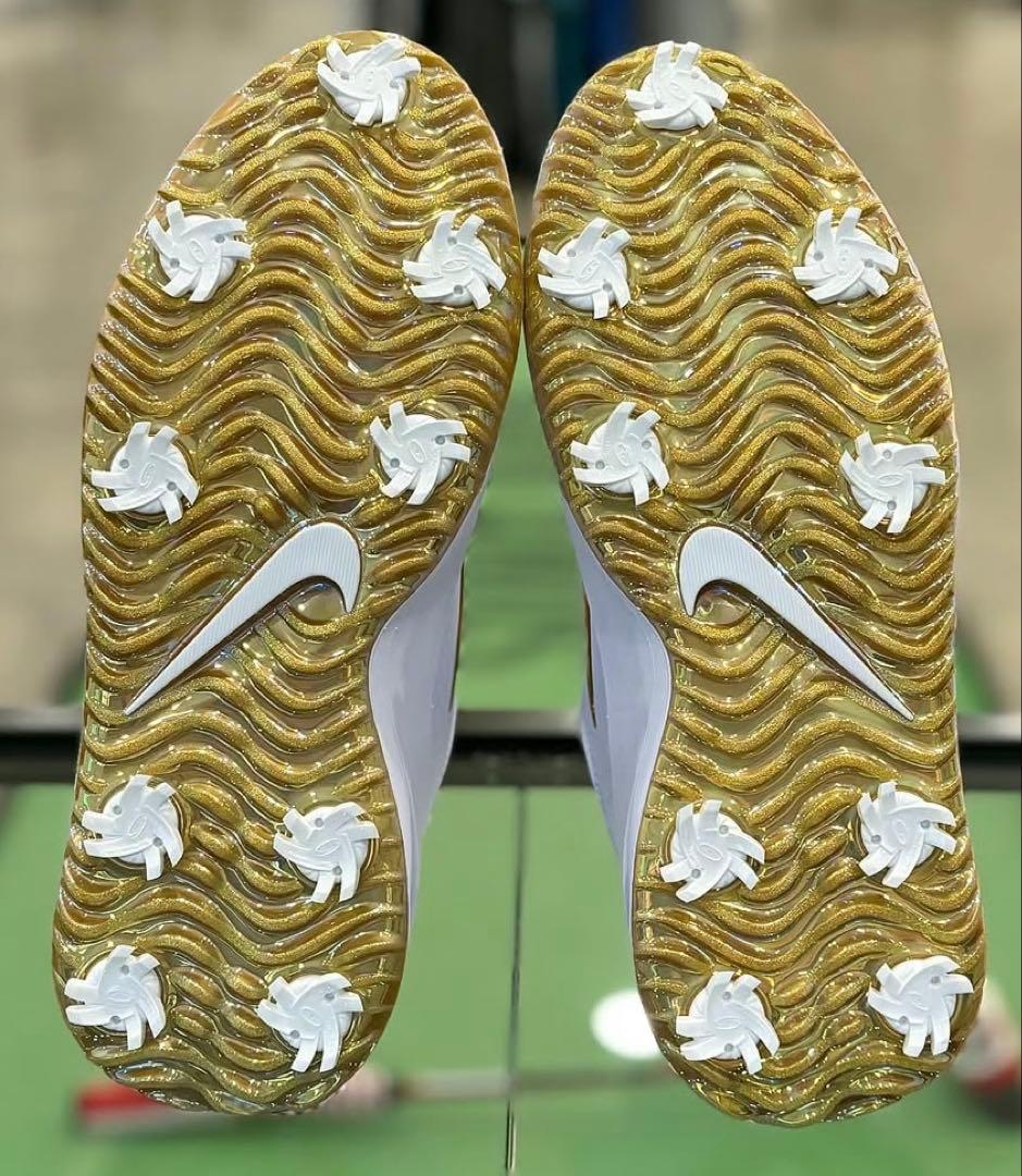 Nike Victory Pro 4 ゴルフシューズ　ホワイトゴールド