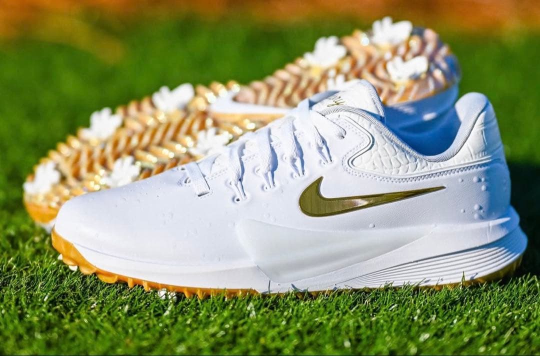 Nike Victory Pro 4 ゴルフシューズ　ホワイトゴールド