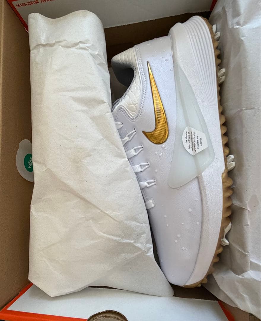 Nike Victory Pro 4 ゴルフシューズ　ホワイトゴールド
